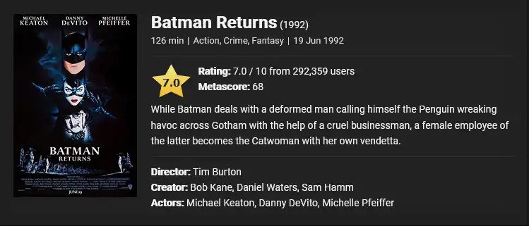 download batman returns (1992) remastered dual audio {hindi-english} 480p [400mb] | 720p [1.3gb] | 1080p [3gb]